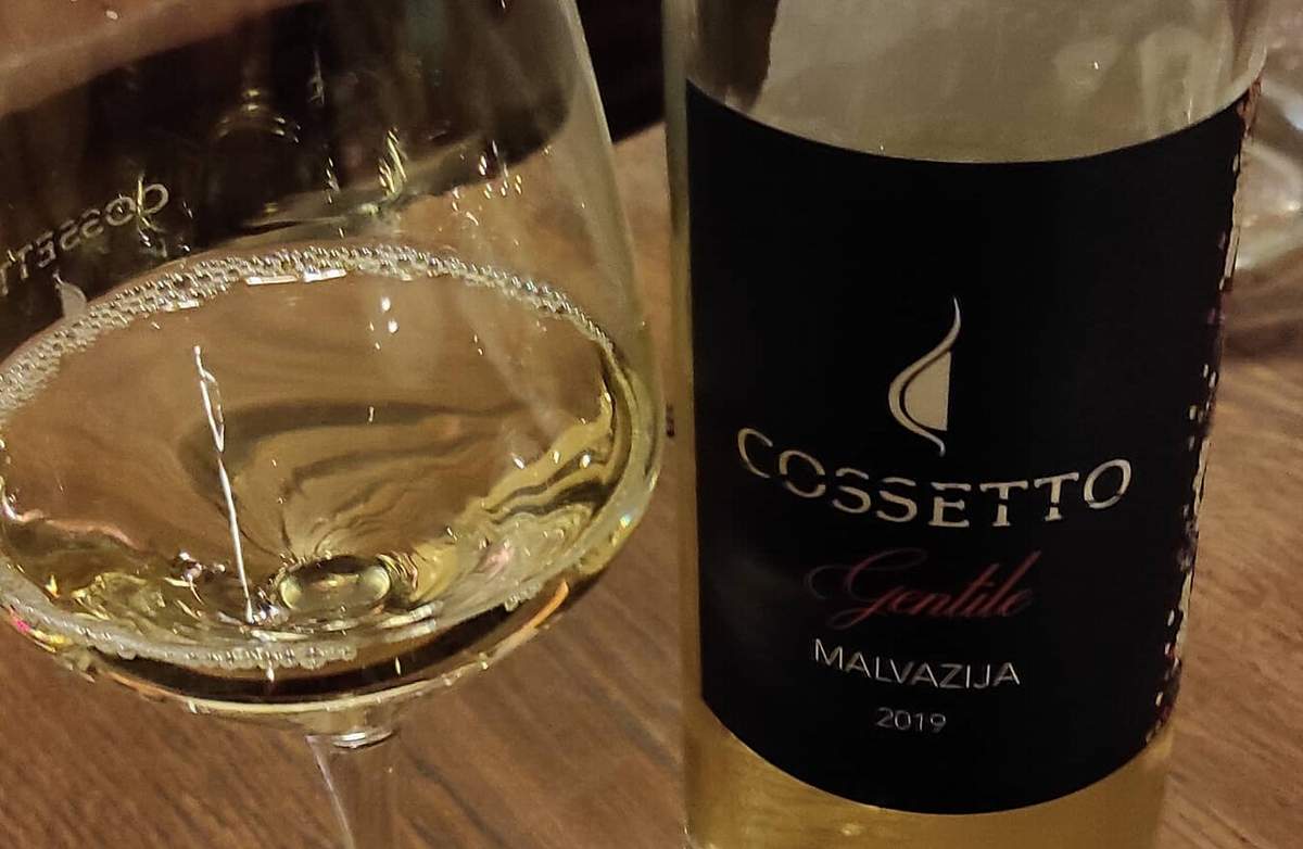 Nova malvazija Gentile vinarije Cossetto